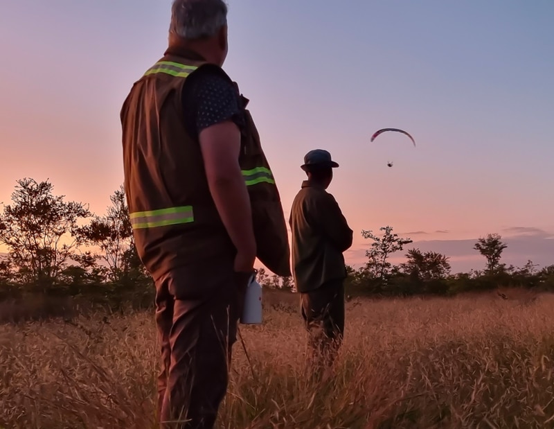 formation-2022-2 vue de face du drone avec le châssis, la propulsion électrique, les actionnaires pour le pilotage et la gestion embarqué